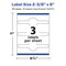 Avery Glossy Clear Wraparound Labels with Sure Feed, 2-3/8" x 8"